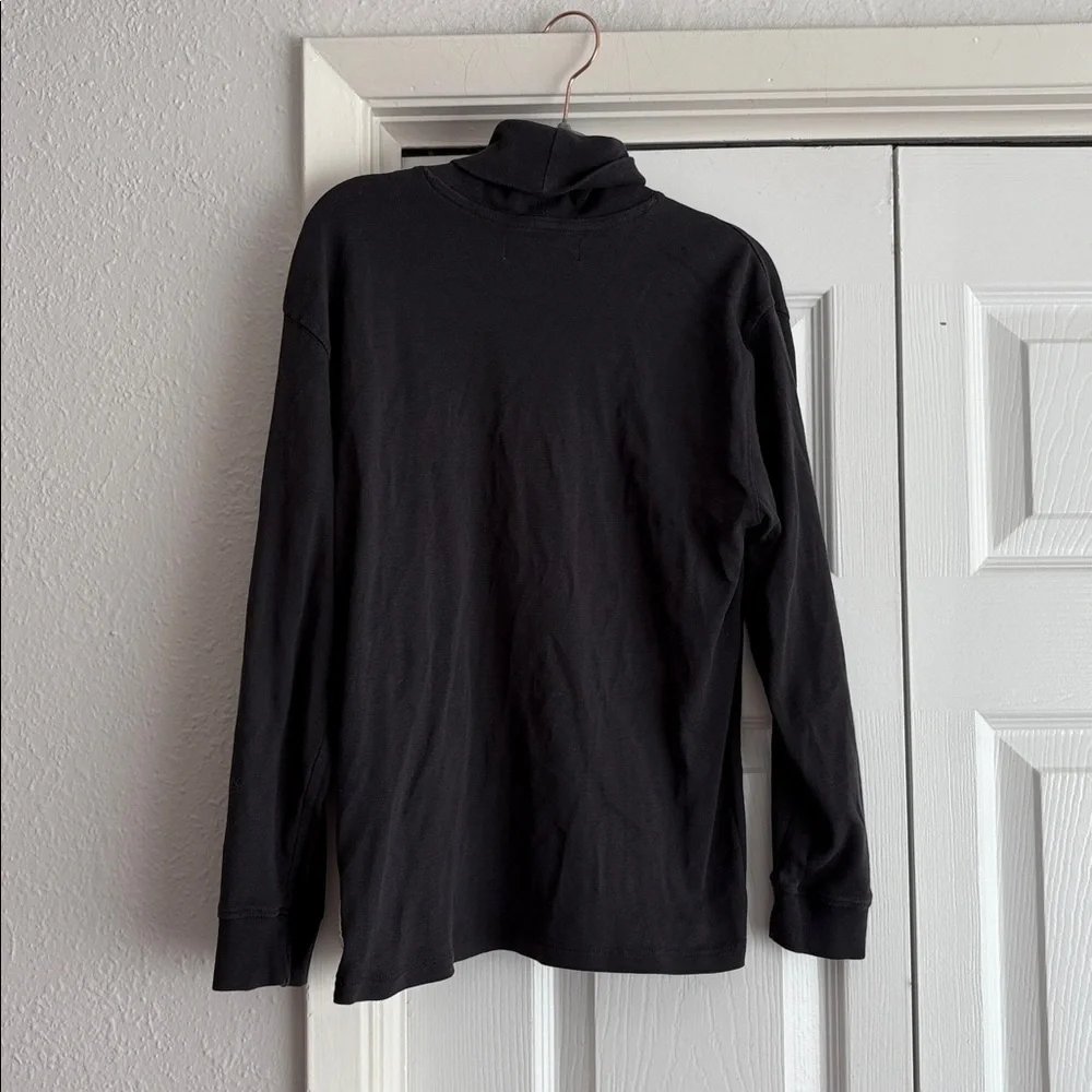 Zara kids size 10 black cotton turtleneck long sleeve shirt